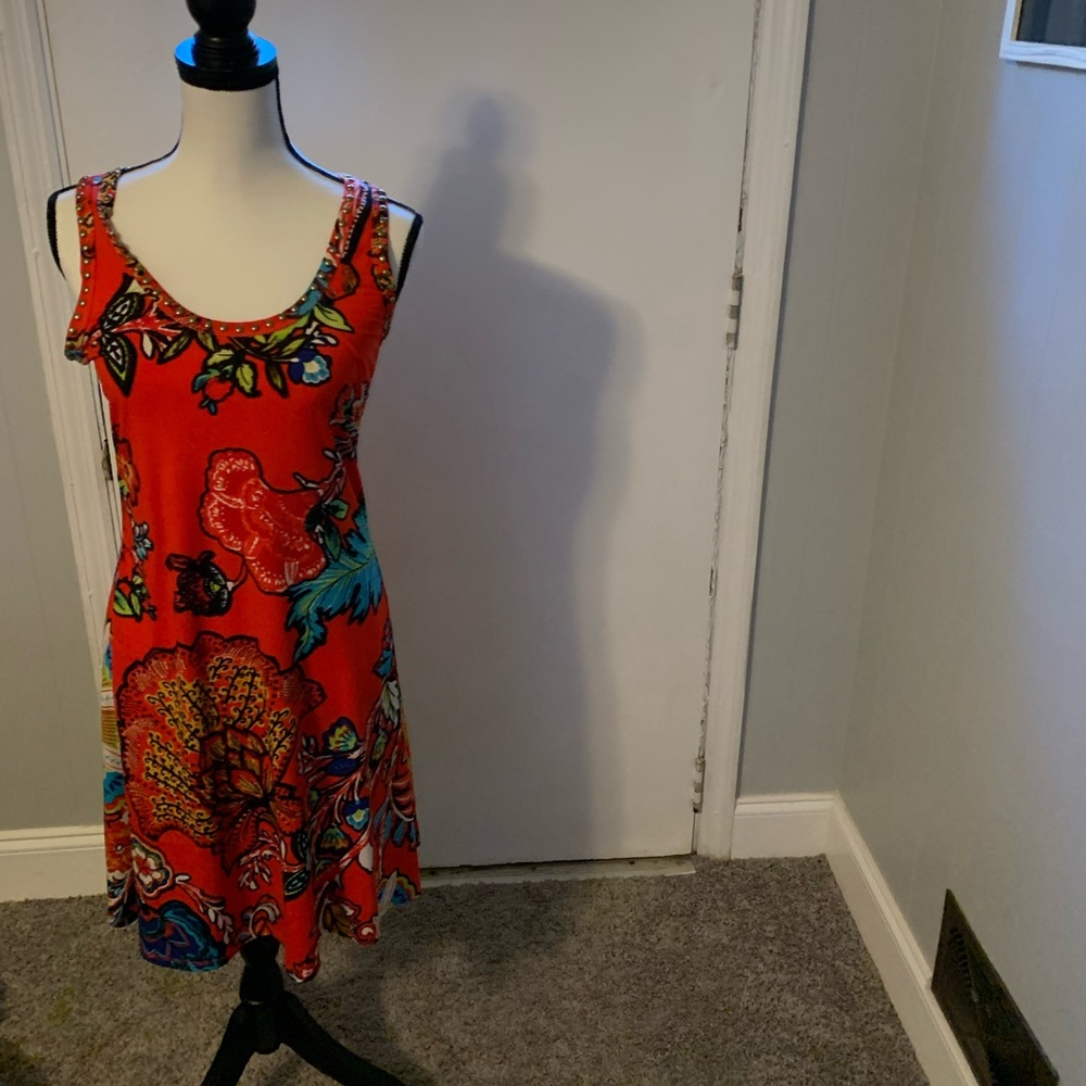 NWOT. Multi colored size S dress